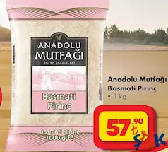 ANADOLU MUTFAĞI BASMATİ PİRİNÇ 1 KG fiyat ve kampanya bilgisi